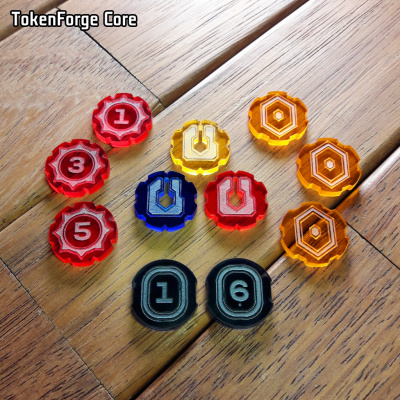 A-LF-274 TokenForge Core.Комплект акриловых токенов (46 шт) фото